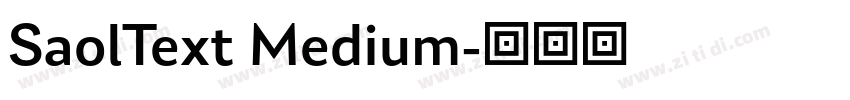 SaolText Medium字体转换